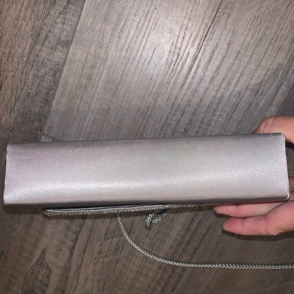 SASHA NY Silver sparkly Beaded Crossbody Clutch - Picture 9 of 10